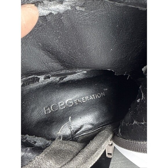 (F2) BCB GENERATION Merryl Tall Suede Wedge Leather Boot SZ 8.5 Women’s - Picture 8 of 16